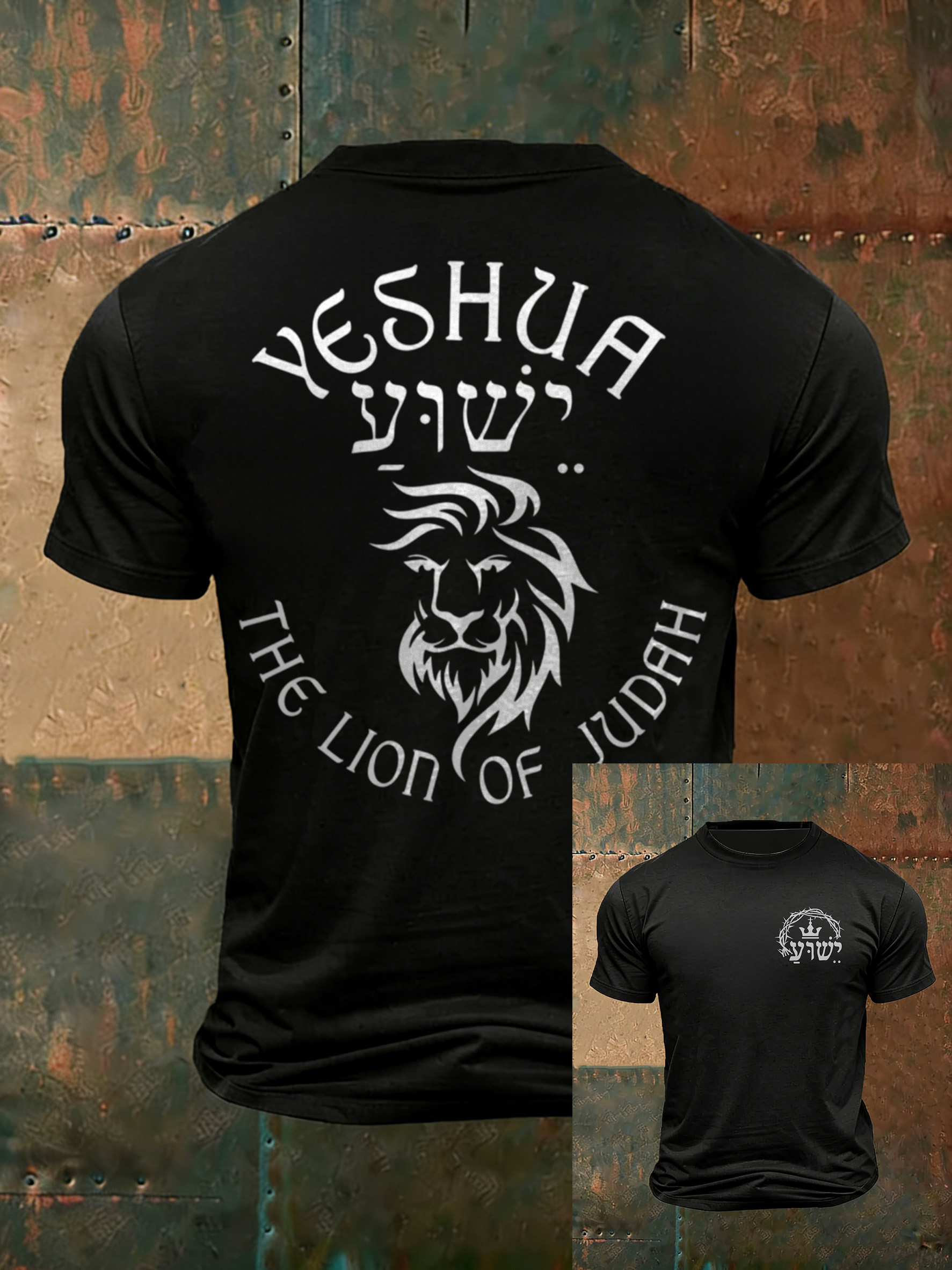 Men'S Casual Faith Jesus Letter Printed Round Neck T-Shirt
