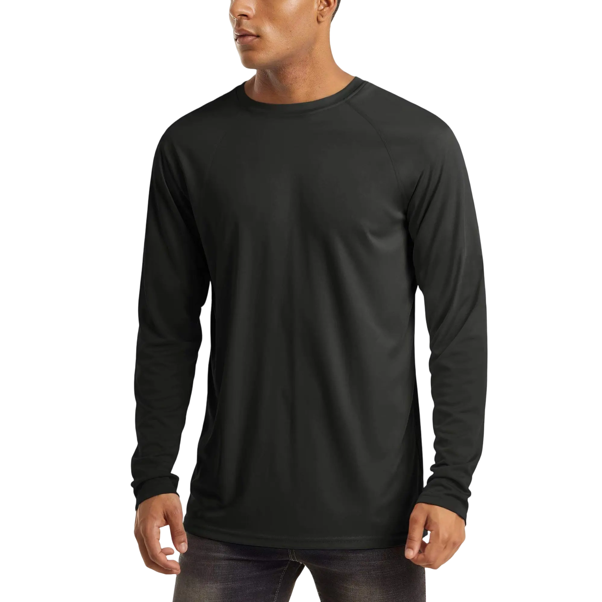 Men's UPF 50+ Long Sleeves Shirts Quick Dry Lightweight Summer Sportswear Tops