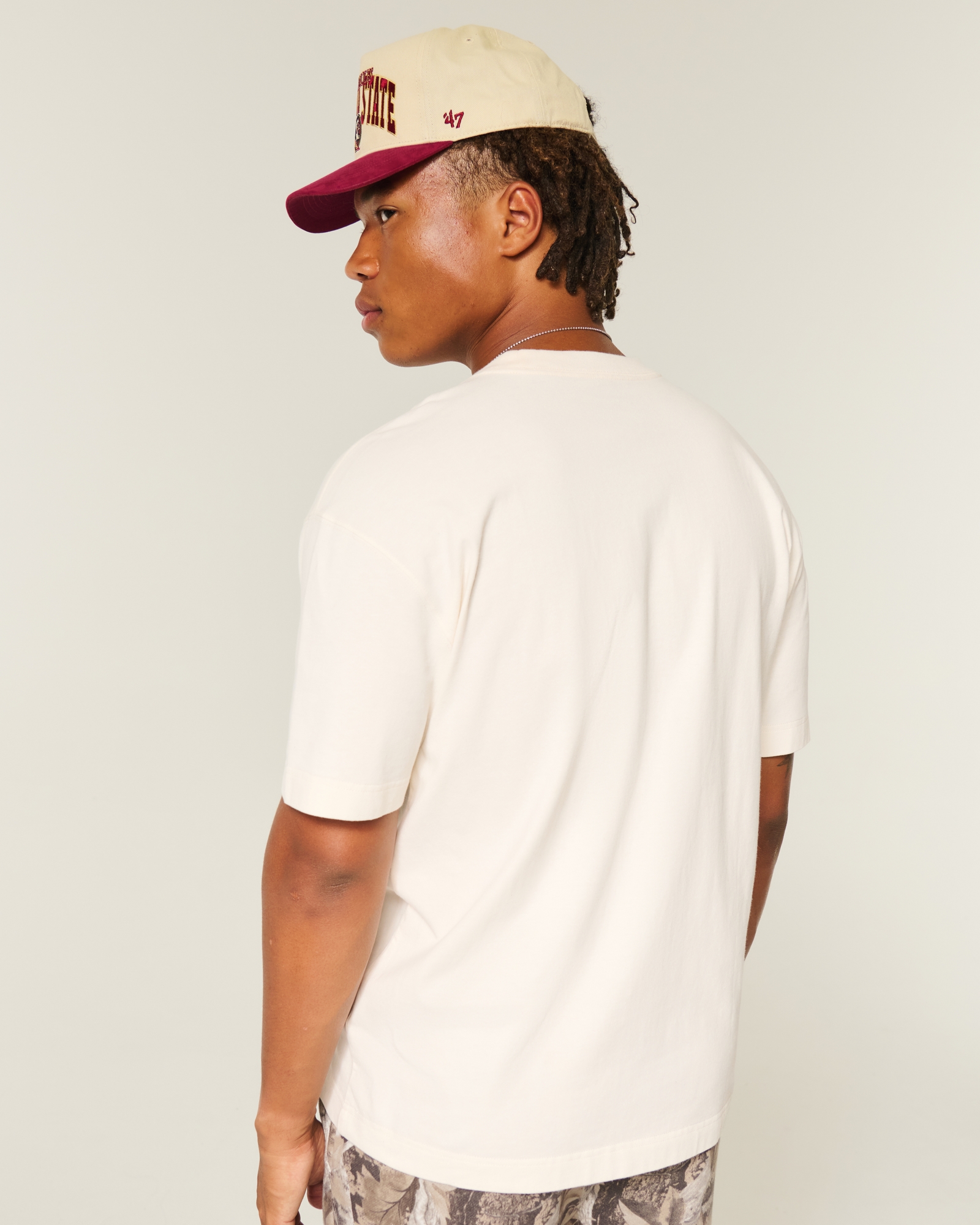 Boxy Heavyweight Micro Logo Crew T-Shirt