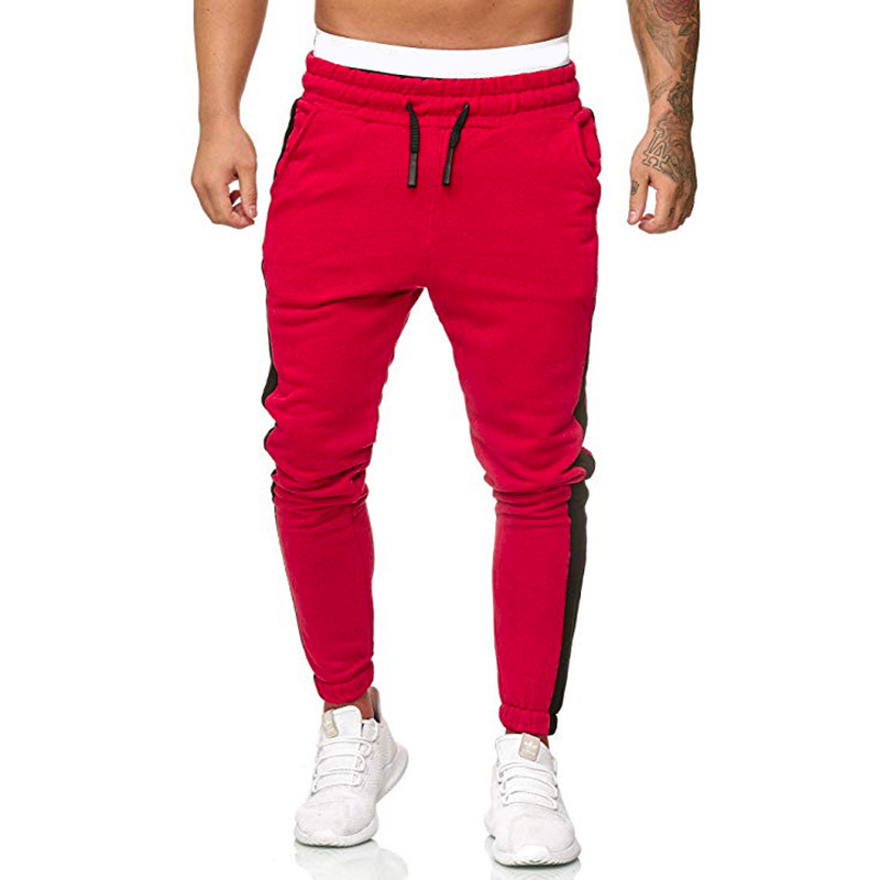 Men'S Patchwork Pocket Casual Knitted Trousers