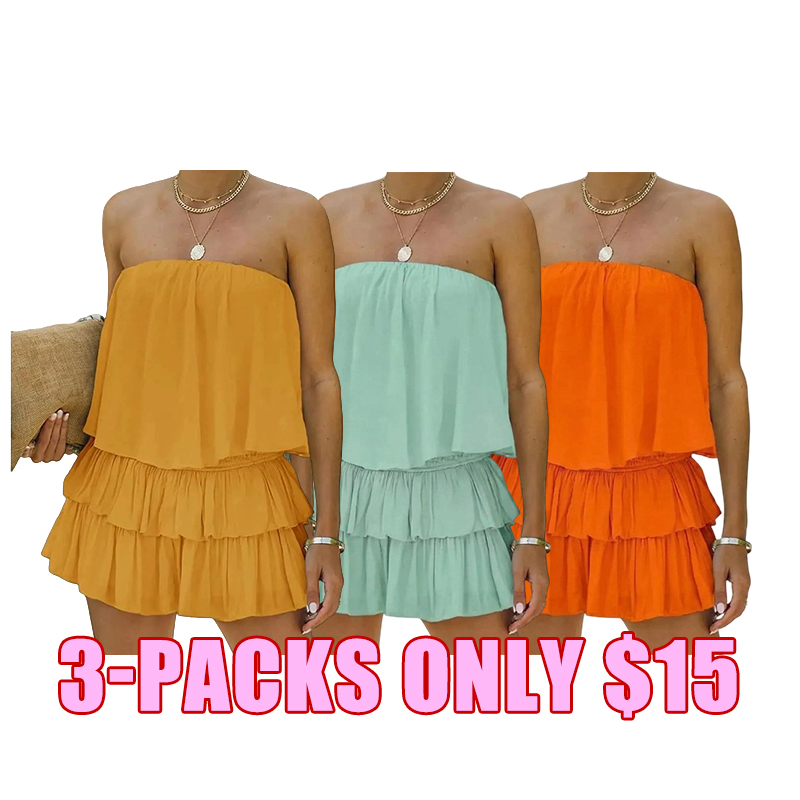 🌸 Off-Shoulder Smocked Romper