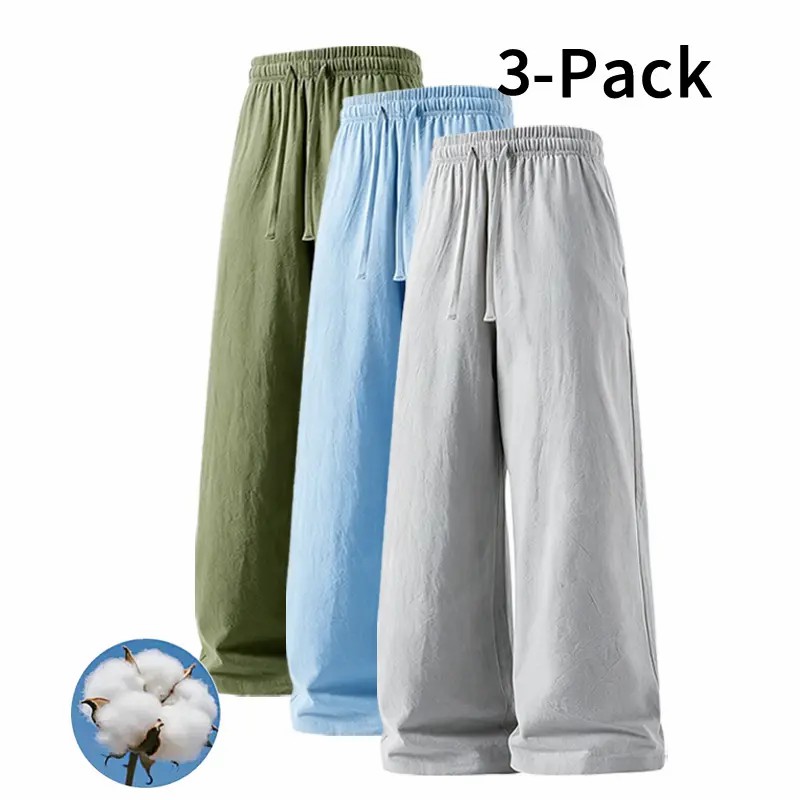 👖 Ultra-Soft Linen Blend Relaxed Pants – Everyday Comfort Trousers