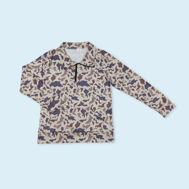 Women Camo Hunting Pullover Top Season Adult