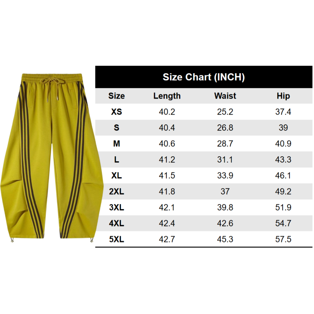 Women's Loose Wide Leg Striped Track Pants