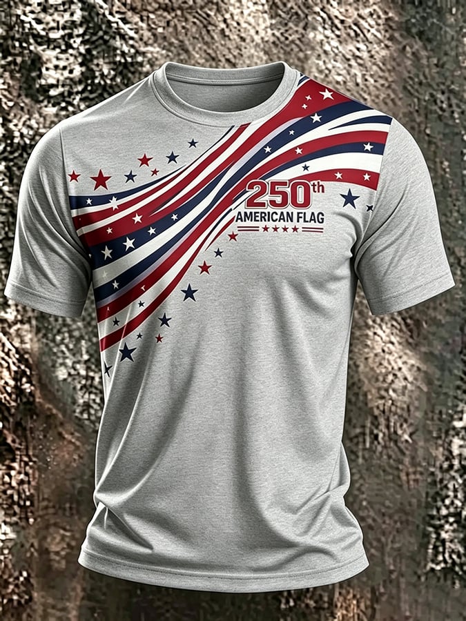 Men's USA 1776-2026 Freedom Printed  Shirt
