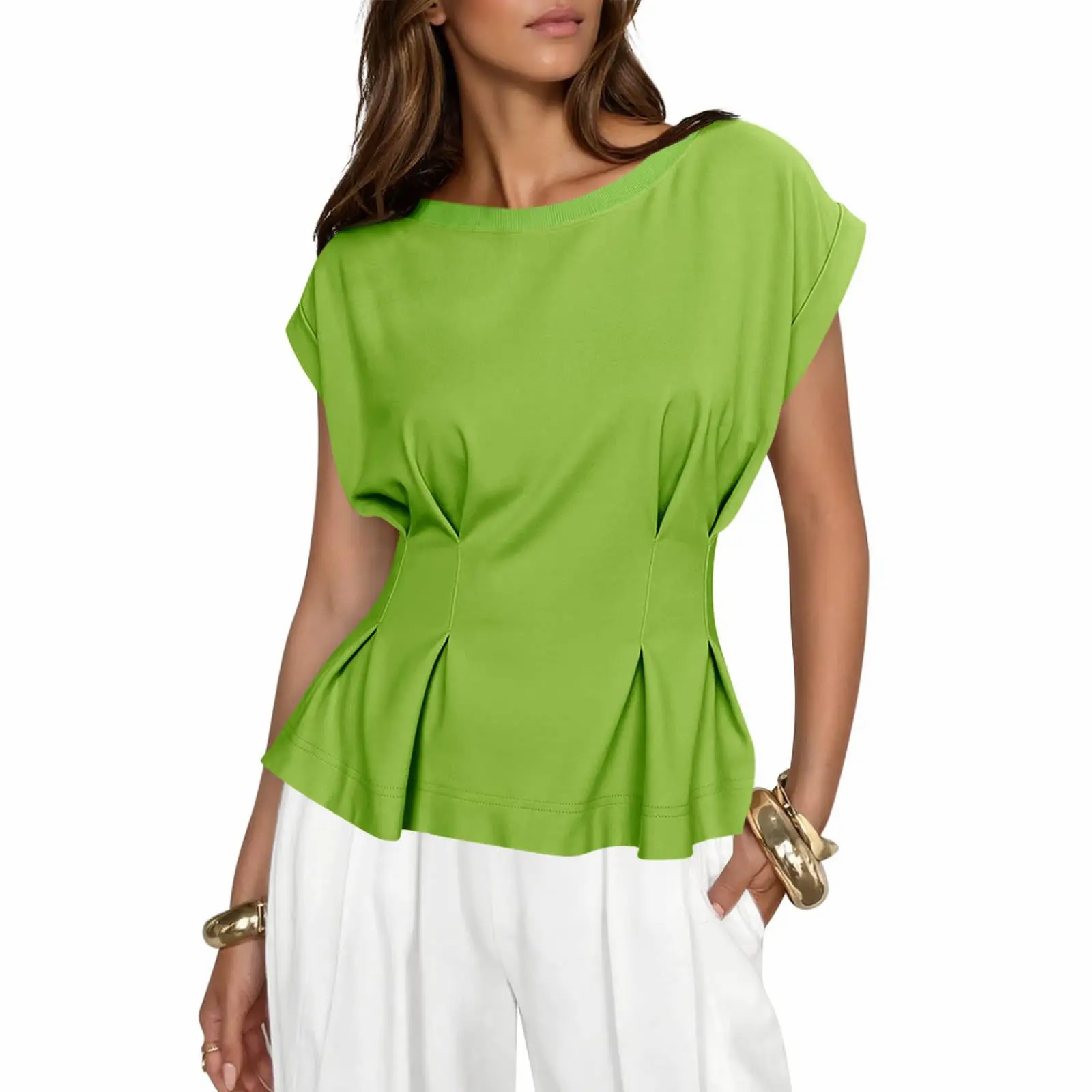 Women's Soft Peplum Casual Top