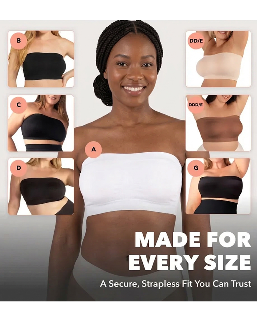 Wireless Backless Bandeau Bra Anti‑Slip Convertible Straps Plus Size
