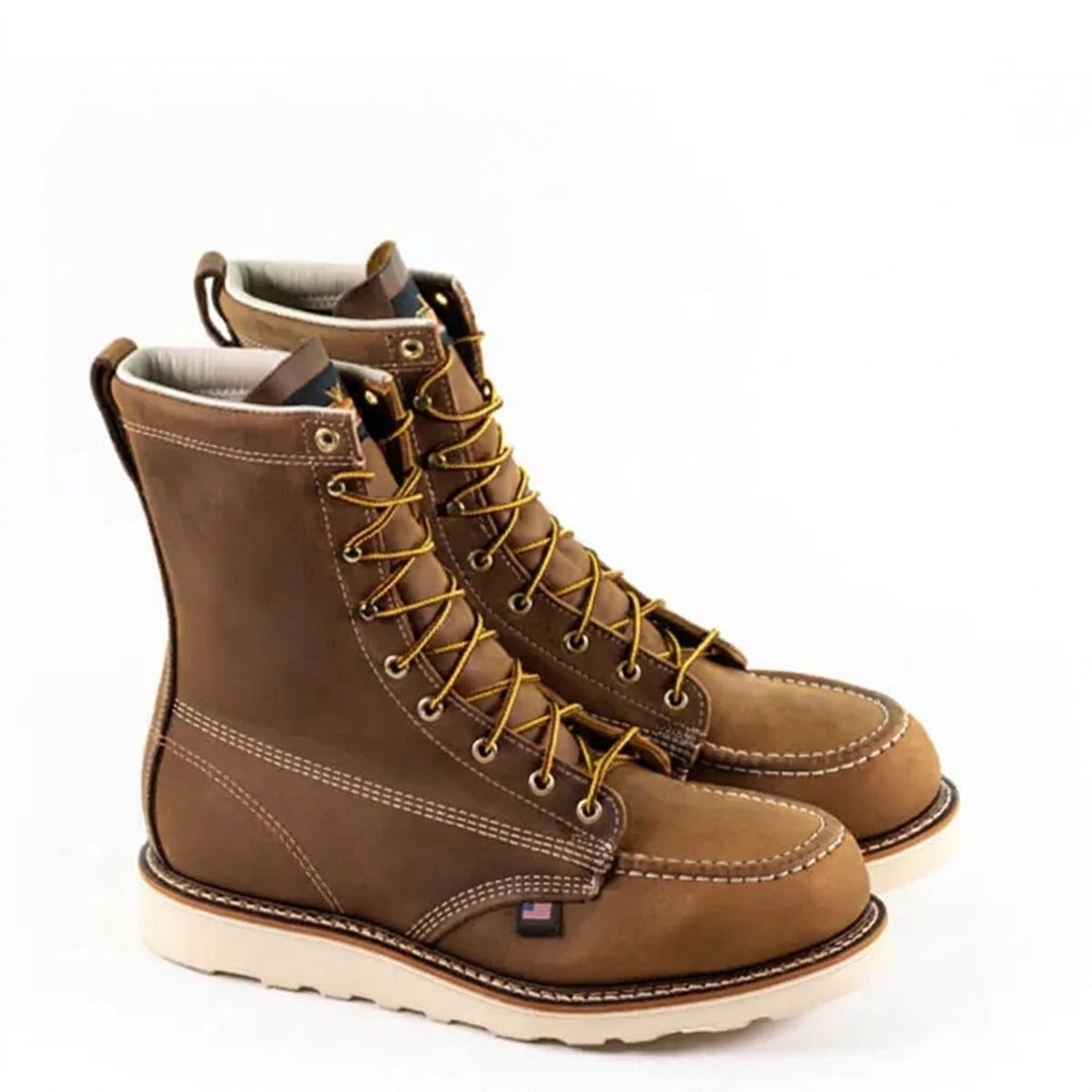 Men's Wedge-Sole Work Boots