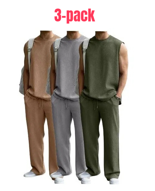 ⚡ Men's 2 Piece Rib Knit Sweatsuit 🔥