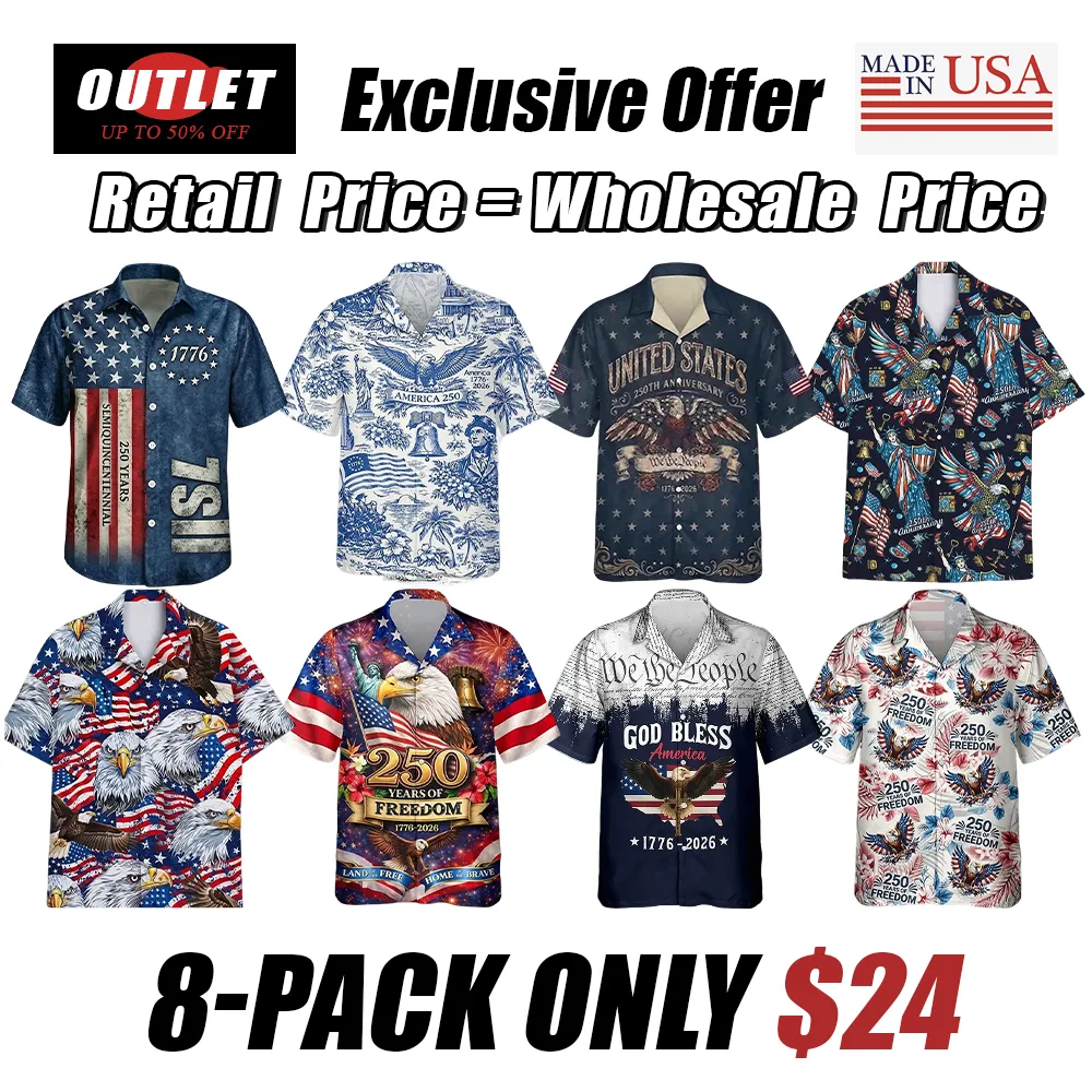 Retro Hawaii 250 Years of Freedom 1776 - 2026 Eagle Patriotic Shirt