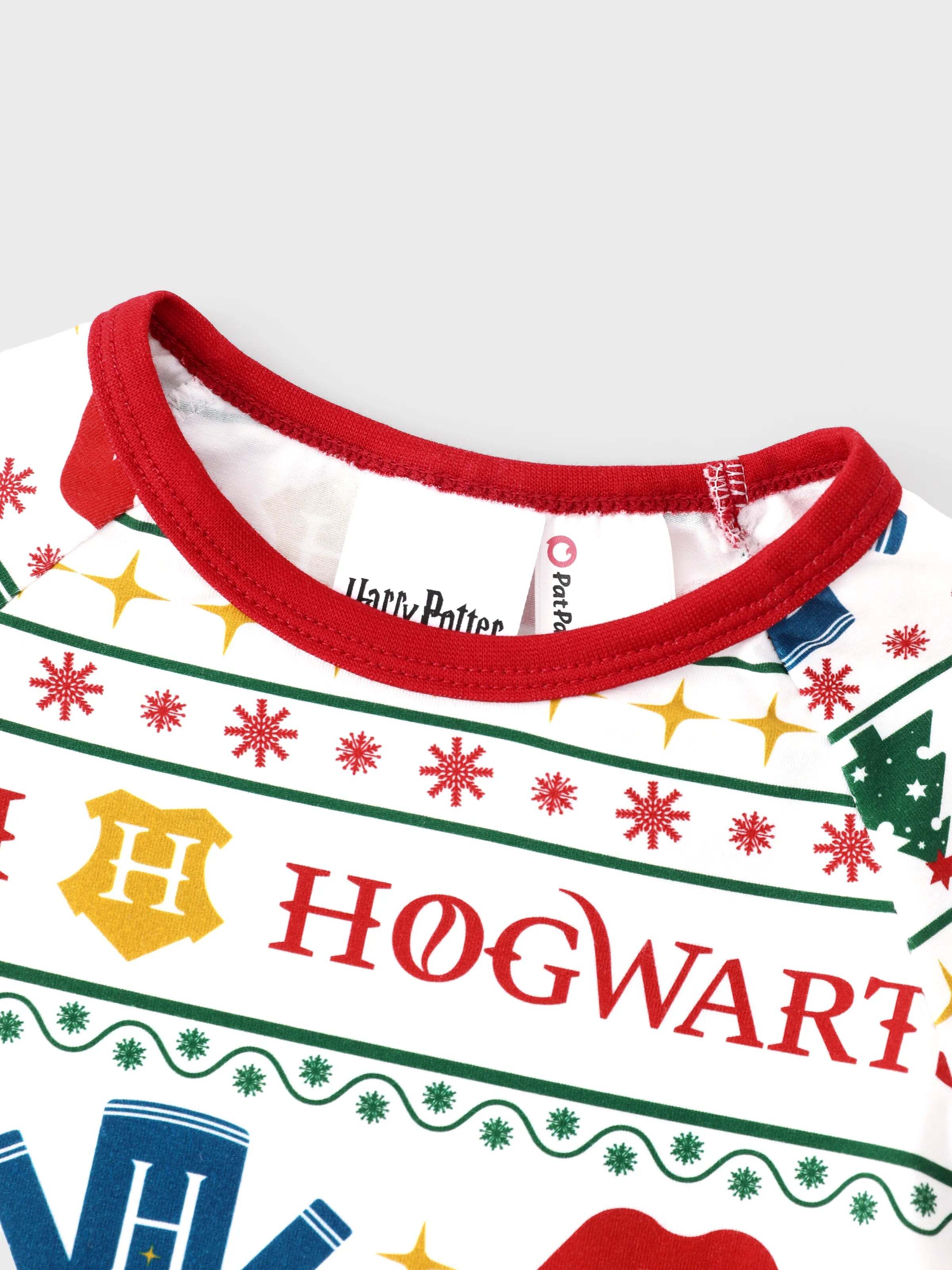 Christmas Matching Family Organic Cotton Snug-fitting Pajamas Sets with Socks White