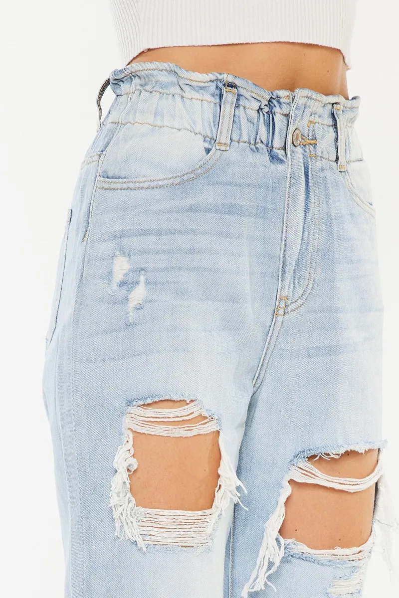 Open Pack Paperbag Mom Jeans