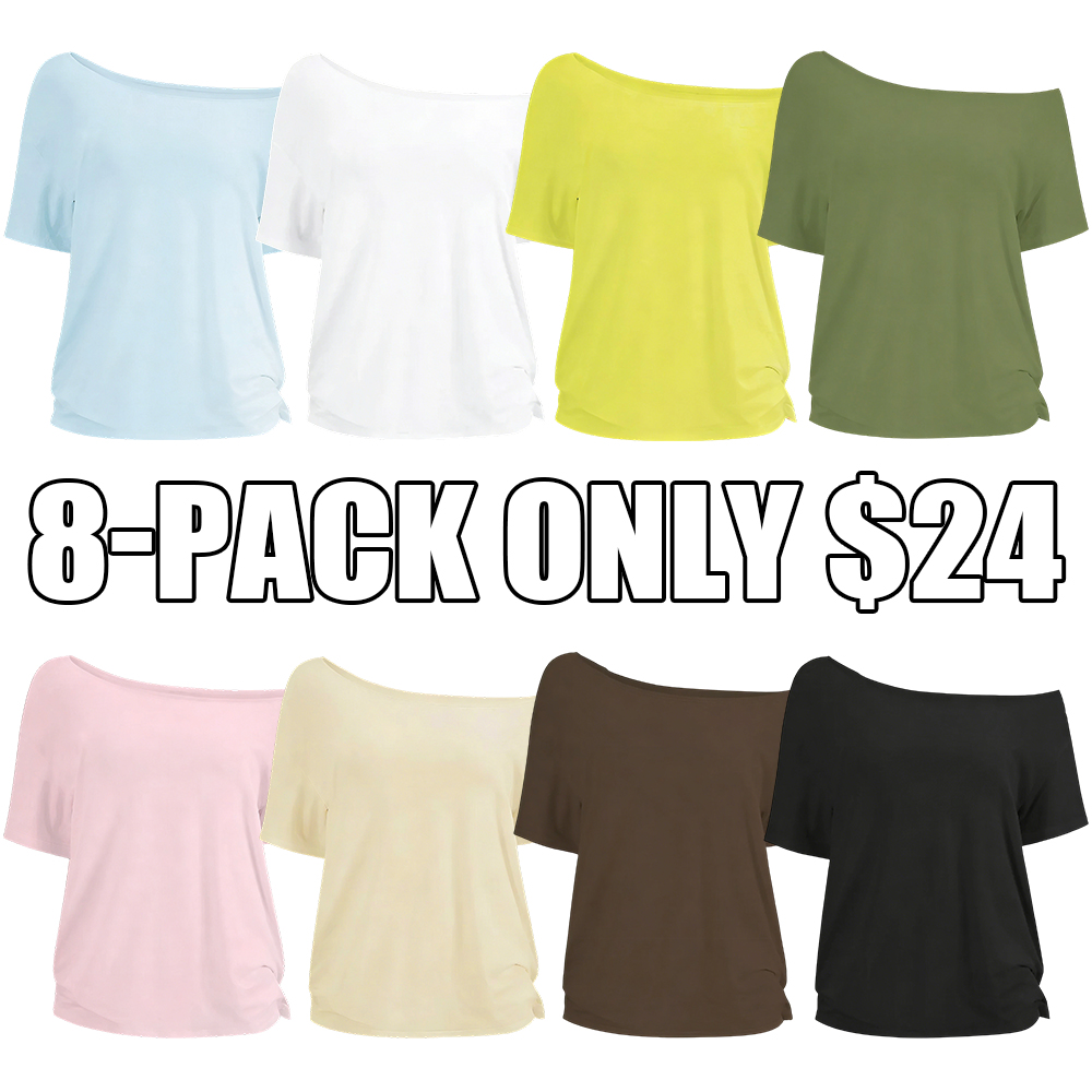 Casual basic short-sleeved T-shirt