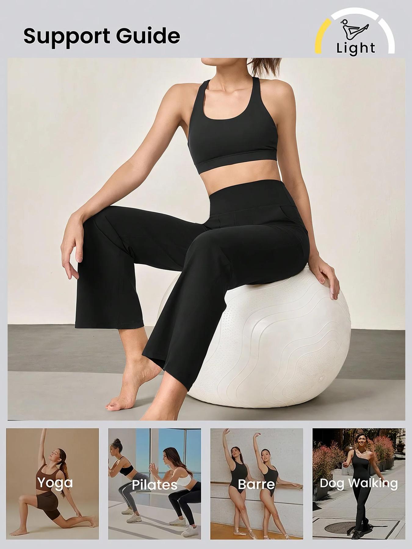 Solid-Color Fleece Yoga Pants — High-Waisted, Straight-Leg Jumpsuit Style