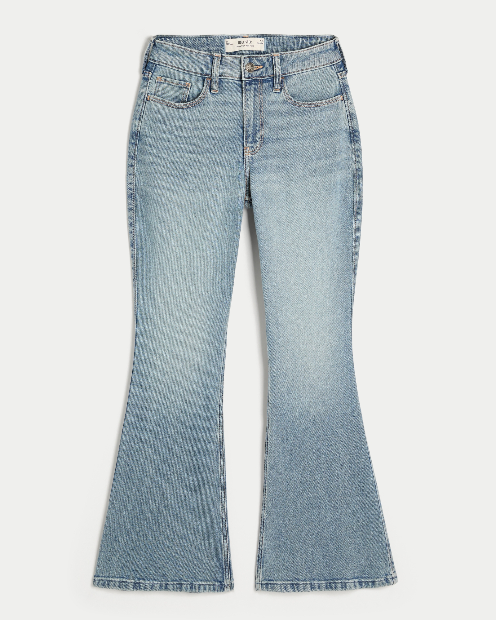 Curvy High-Rise Dark Wash Flare Jeans