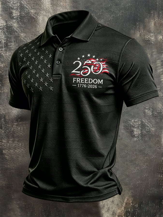 Men's U.S. 250th Anniversary Printed Polo Shirt