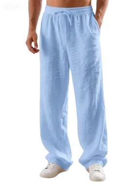 Men's Linen Straight Leg Pants