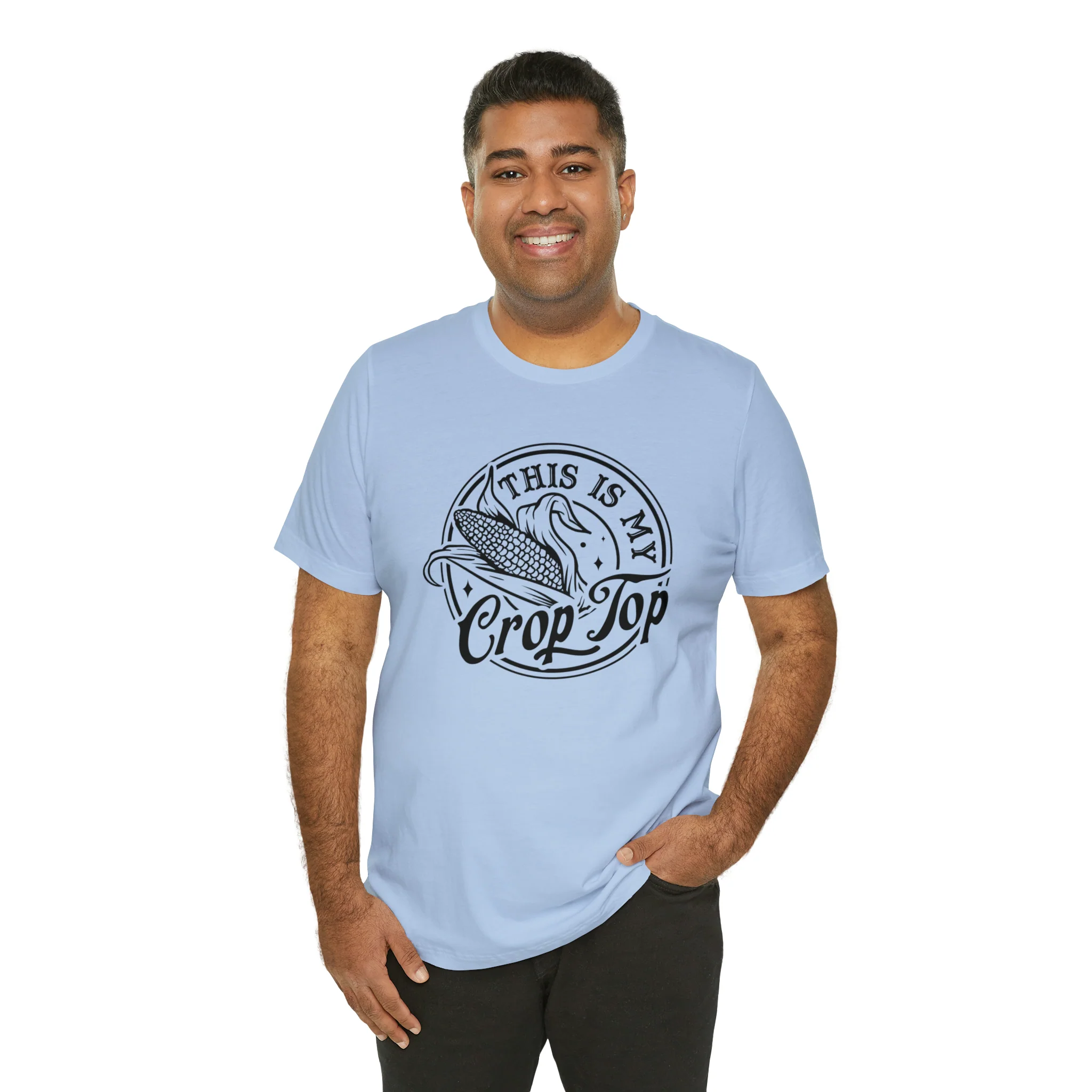 Crop Top Unisex Jersey Short Sleeve Tee