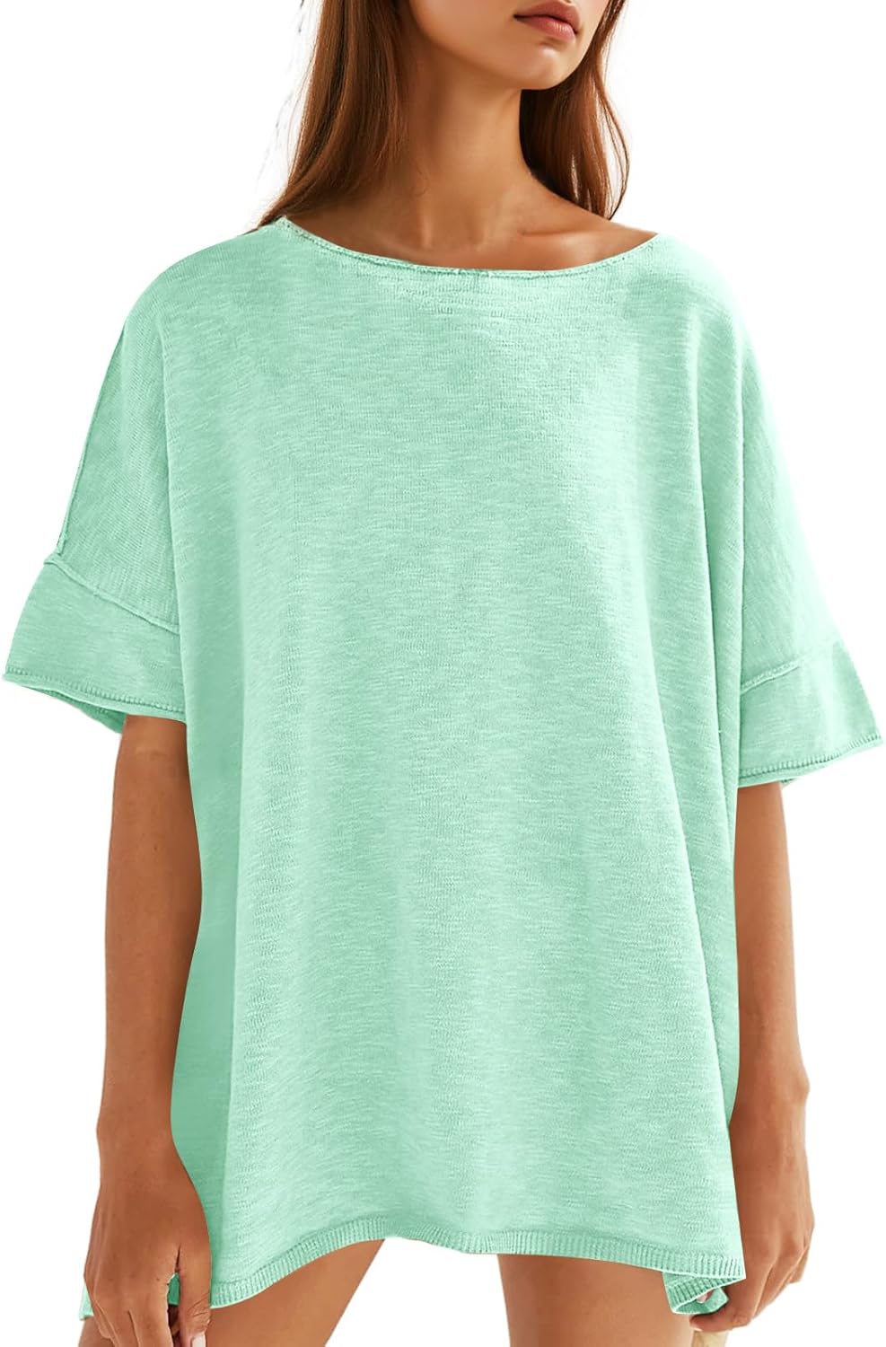 Mother's Day Sale💕Women's Oversized T Shirts-100% Cotton