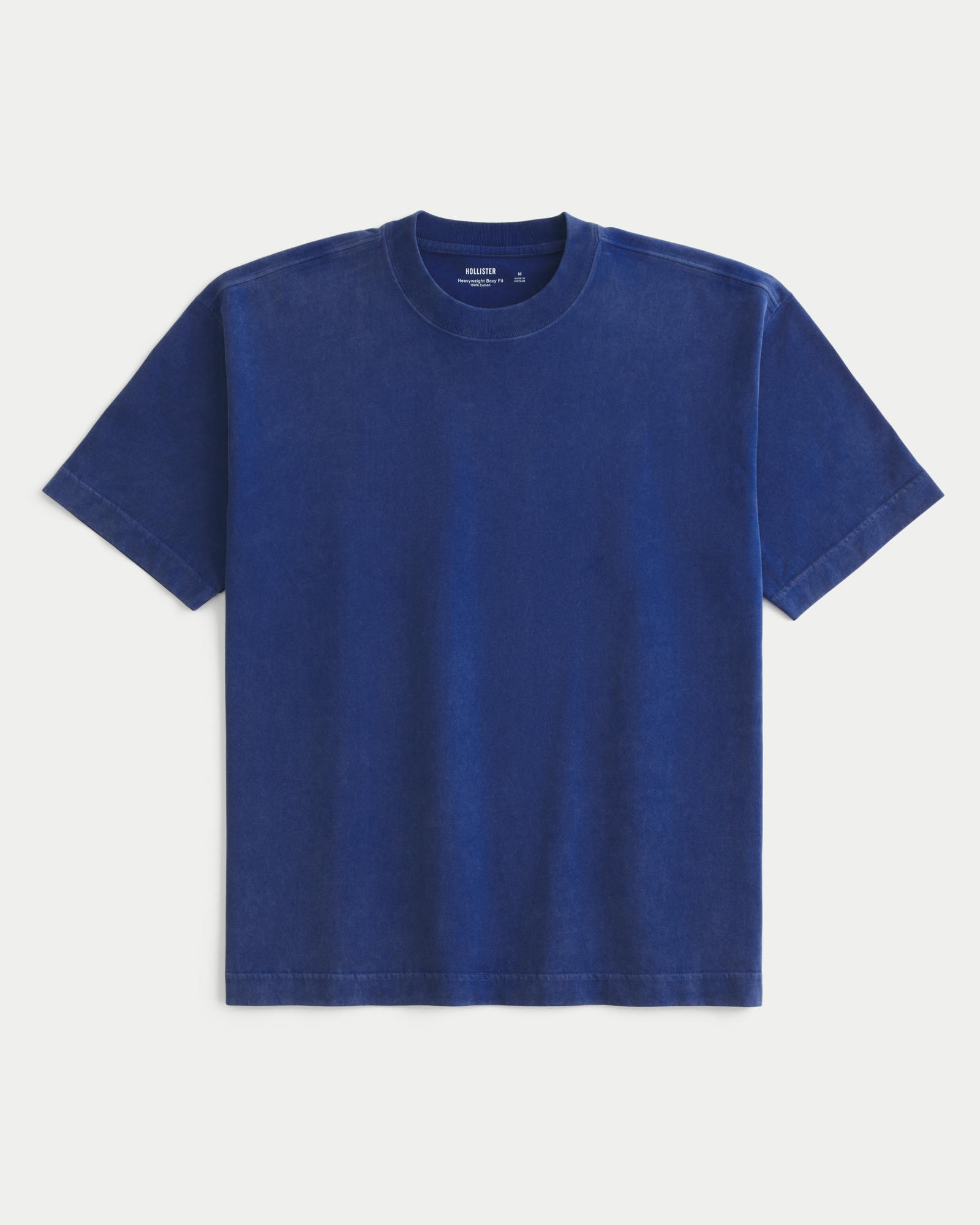 Boxy Heavyweight Washed Cotton Crew T-Shirt