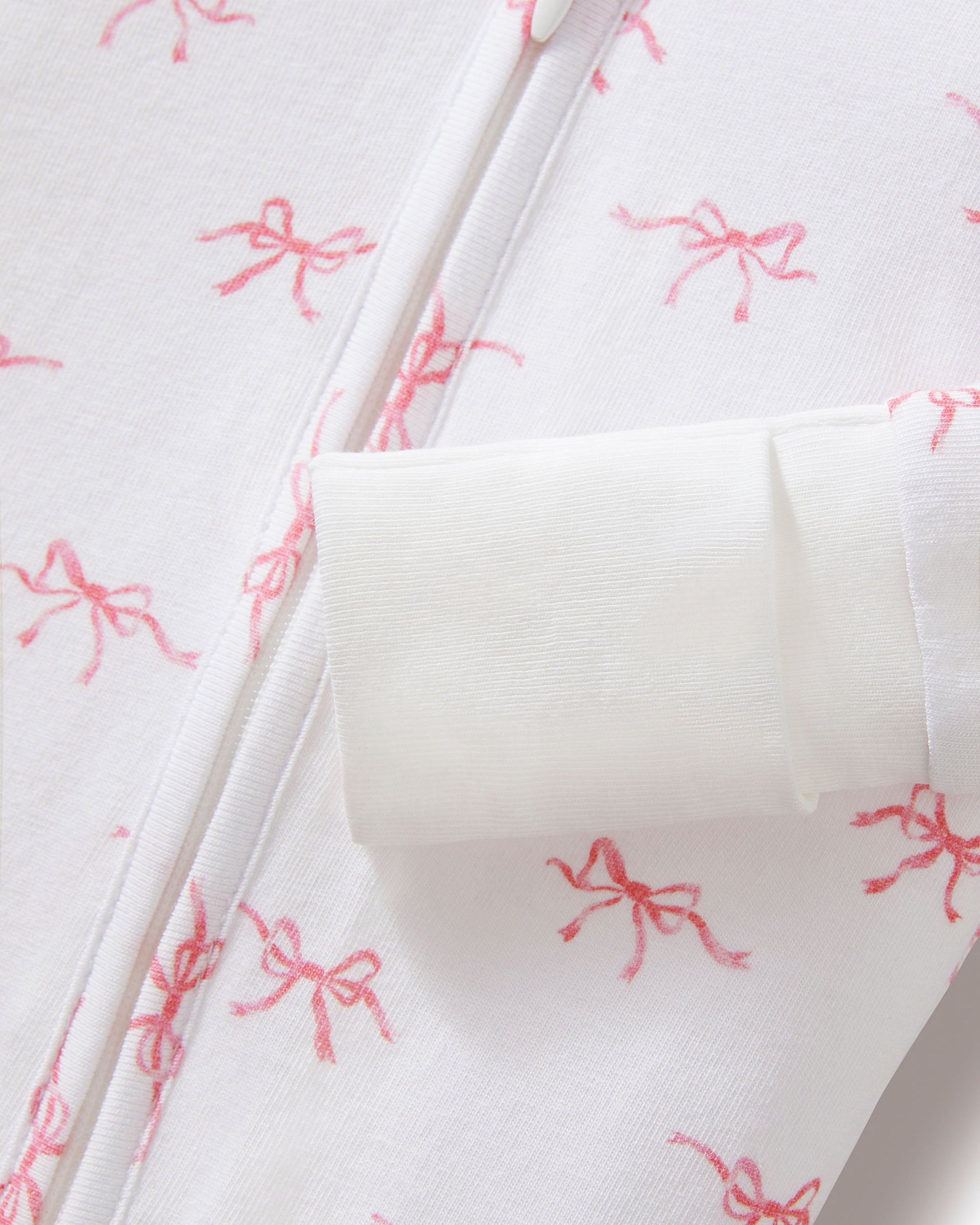 Baby's Pima Peekaboo Romper in Blushing Bows