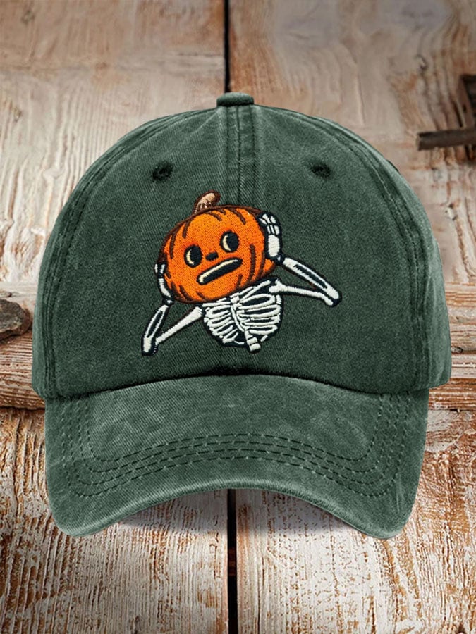 Unisex Fall Pumpkin Halloween Print Hat