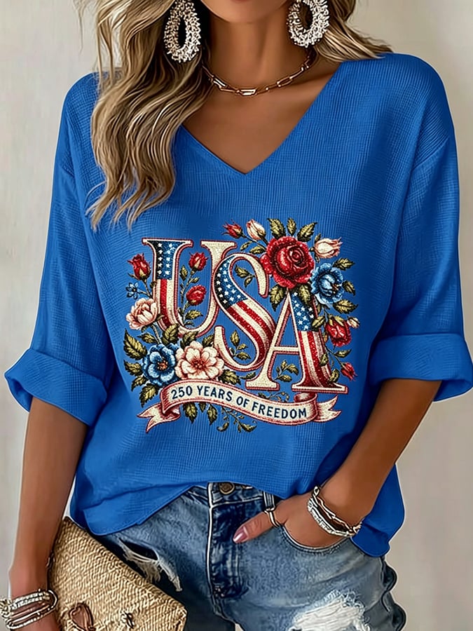 Women's 250th Anniversary Freedom Flower Art  Print   Vest
