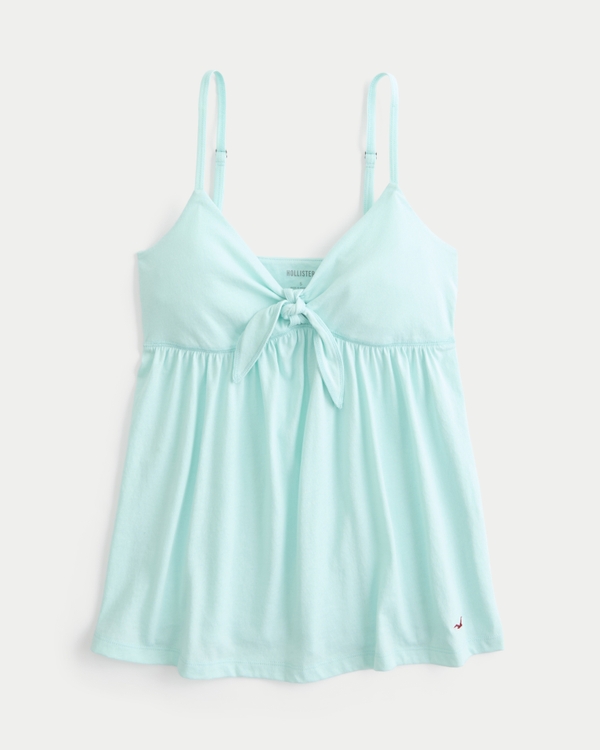 Tie Front Babydoll Cami