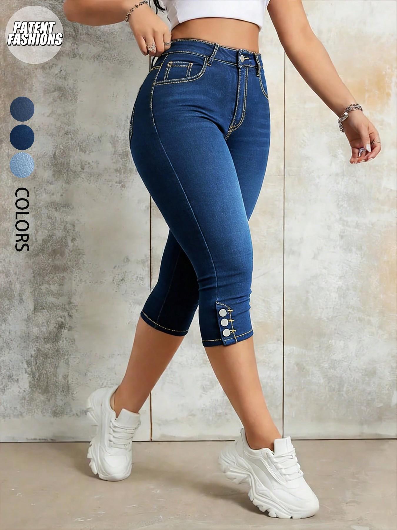 Women's Stretch Slim-Fit Cropped Jeans