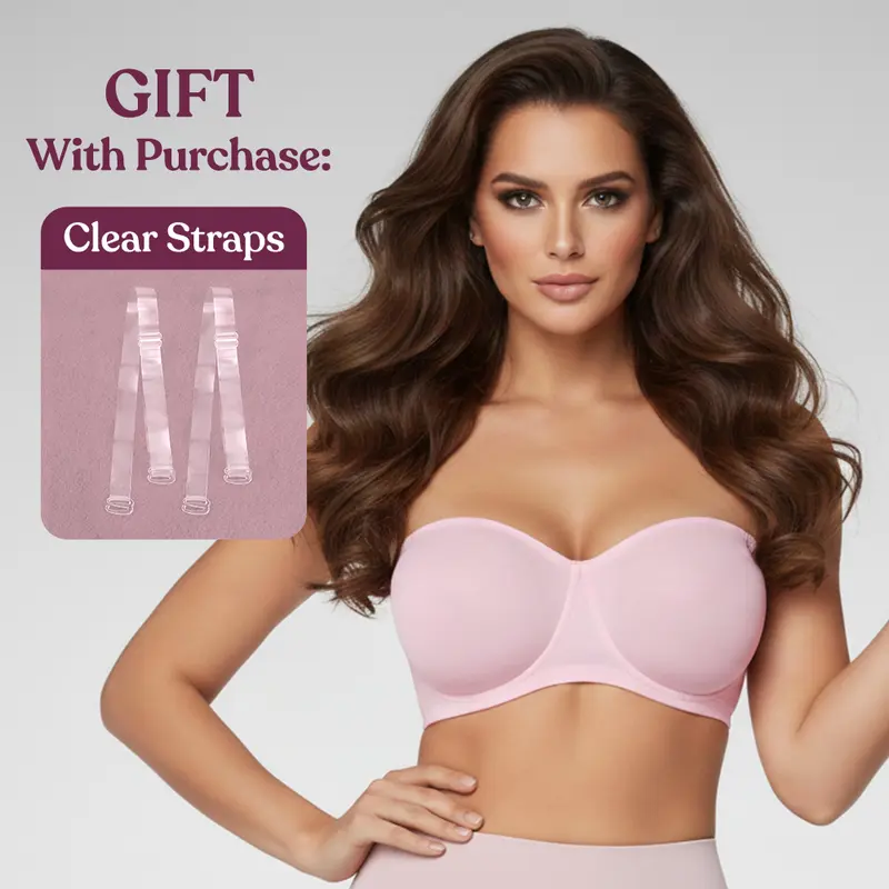 Women's 6-Pack Strapless Minimizer Bra – Convertible Bandeau Underwire Unlined for Large Bust