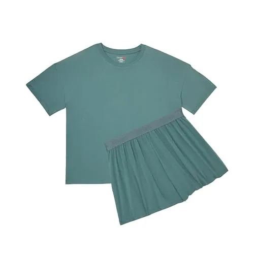 Womens 2 Piece Lounge Set, Comfywear Supersoft Boxy T-shirt & Sleep Shorts Loungewear Set