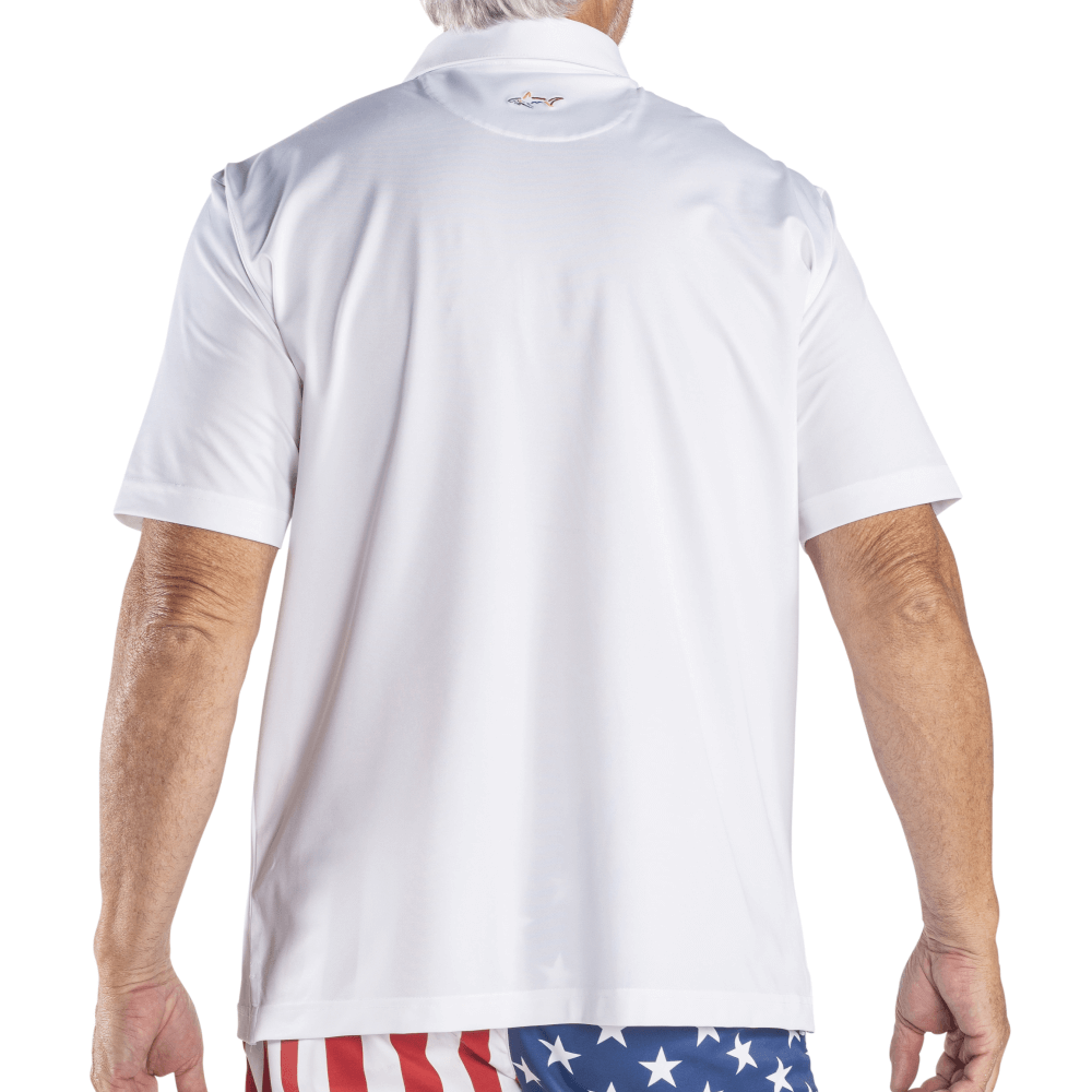 Men's Greg Norman Freedom Pique USA Polo