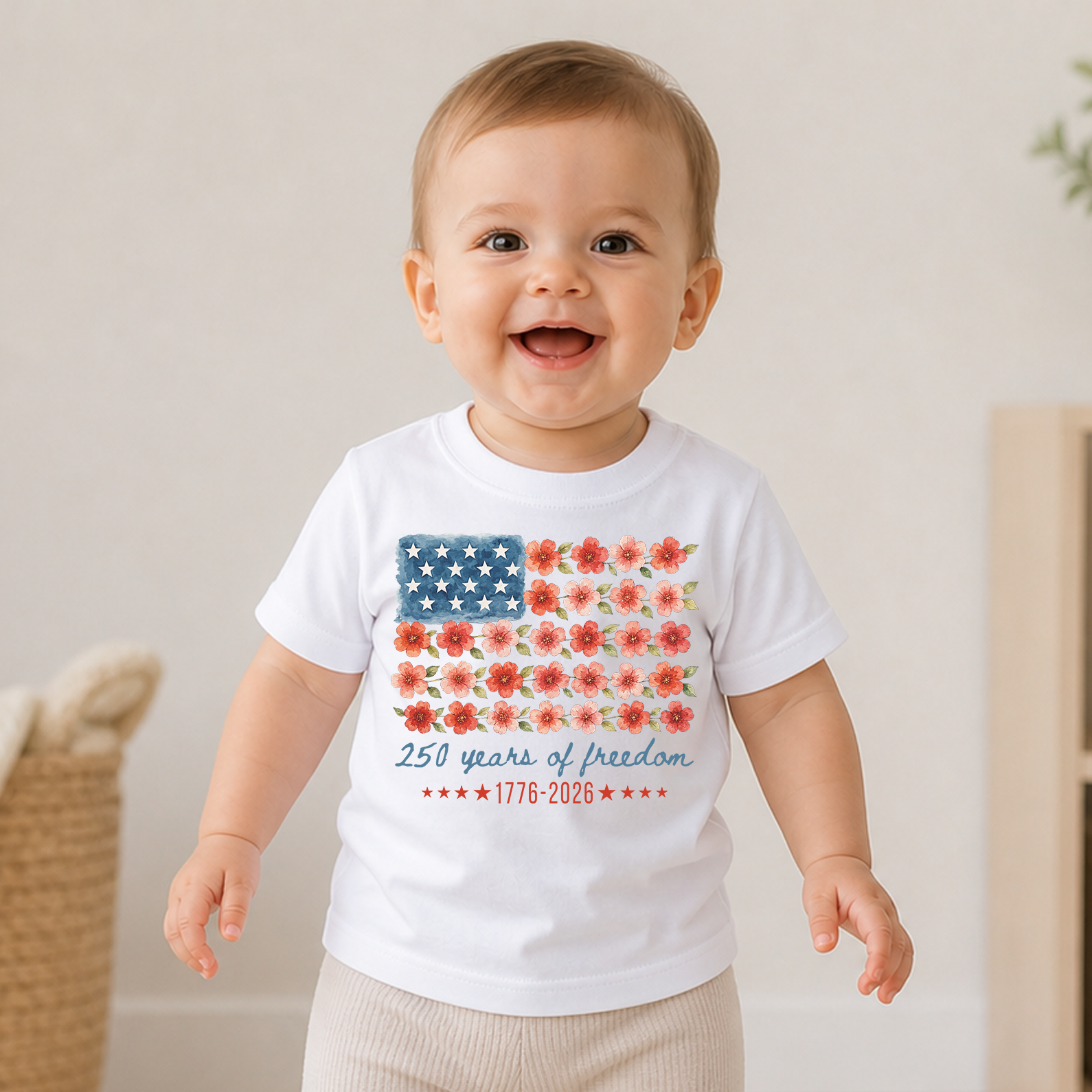 America 250 Years Of Freedom Kids Shirt, Patriotic USA 4th Of July Toddler Tee, 1776-2026 Freedom Shirt 685100