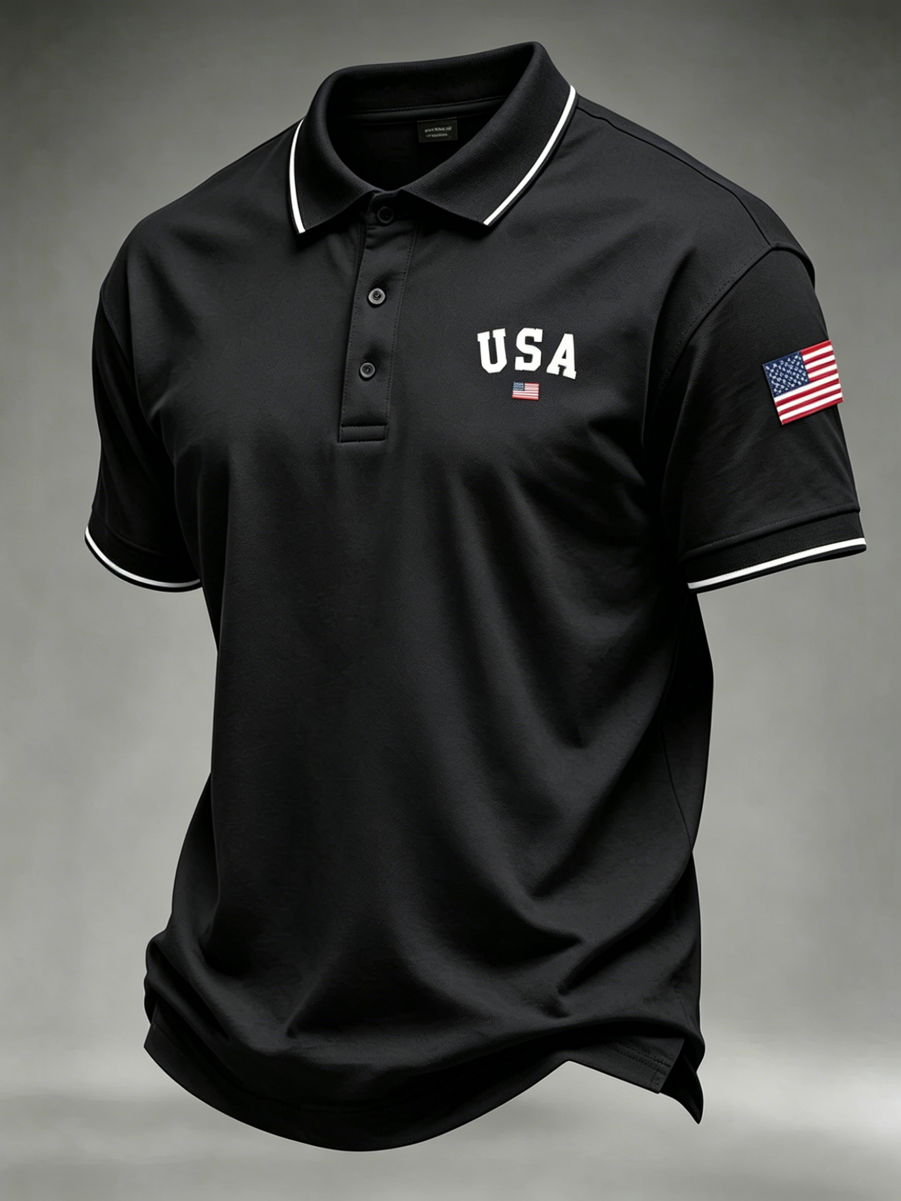Men'S Casual 250Th Anniversary Celebration Of The Founding Of The United States Independence Day Personalized Printed Polo Shirt