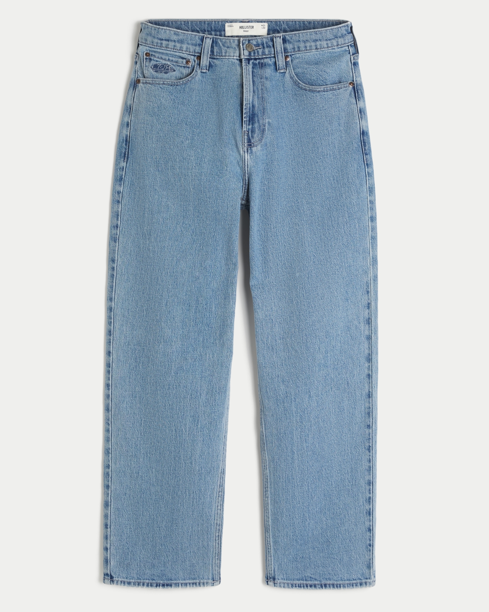 Light Wash Baggy Jeans
