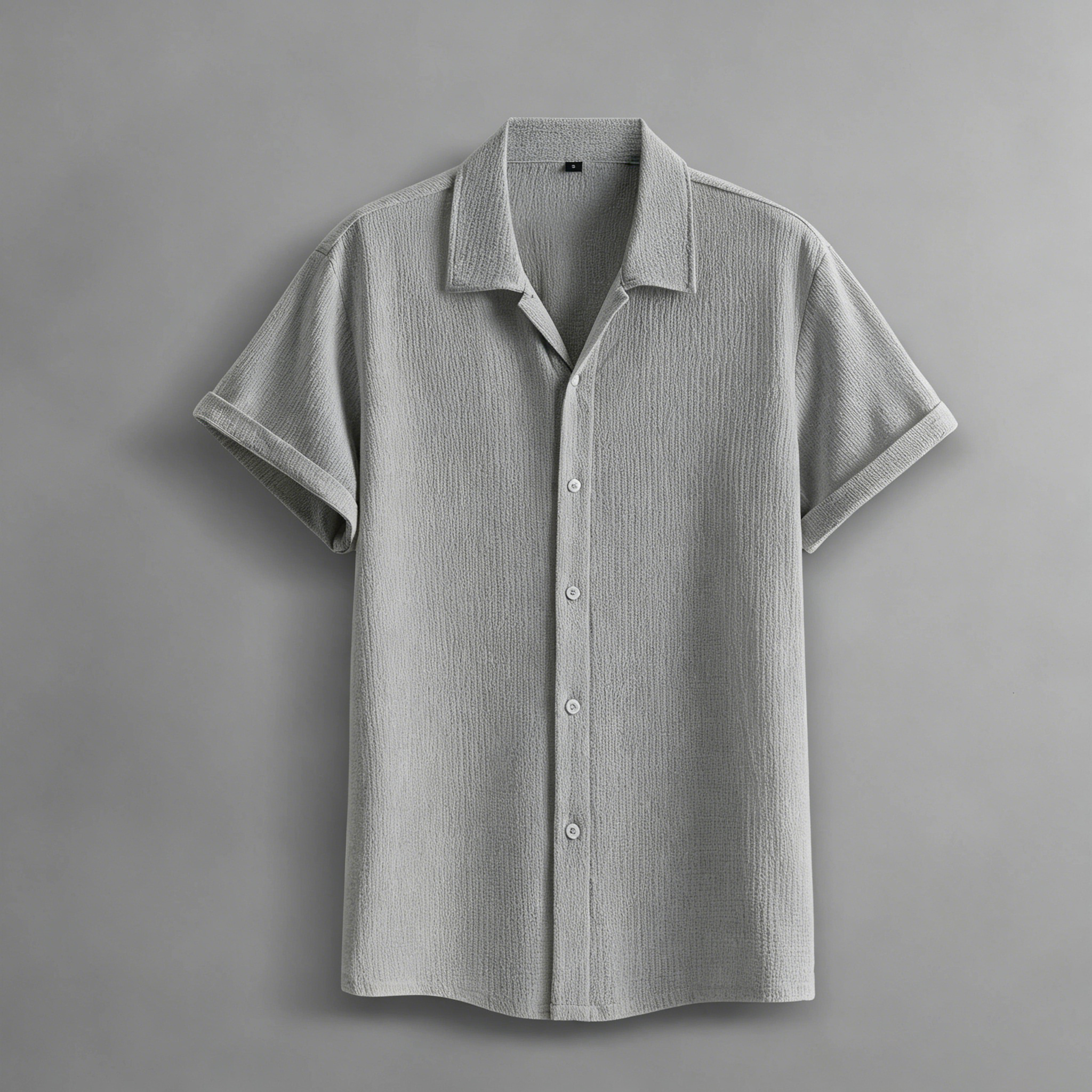 Men’s Summer Lightweight Breathable Solid Color Short-Sleeve
