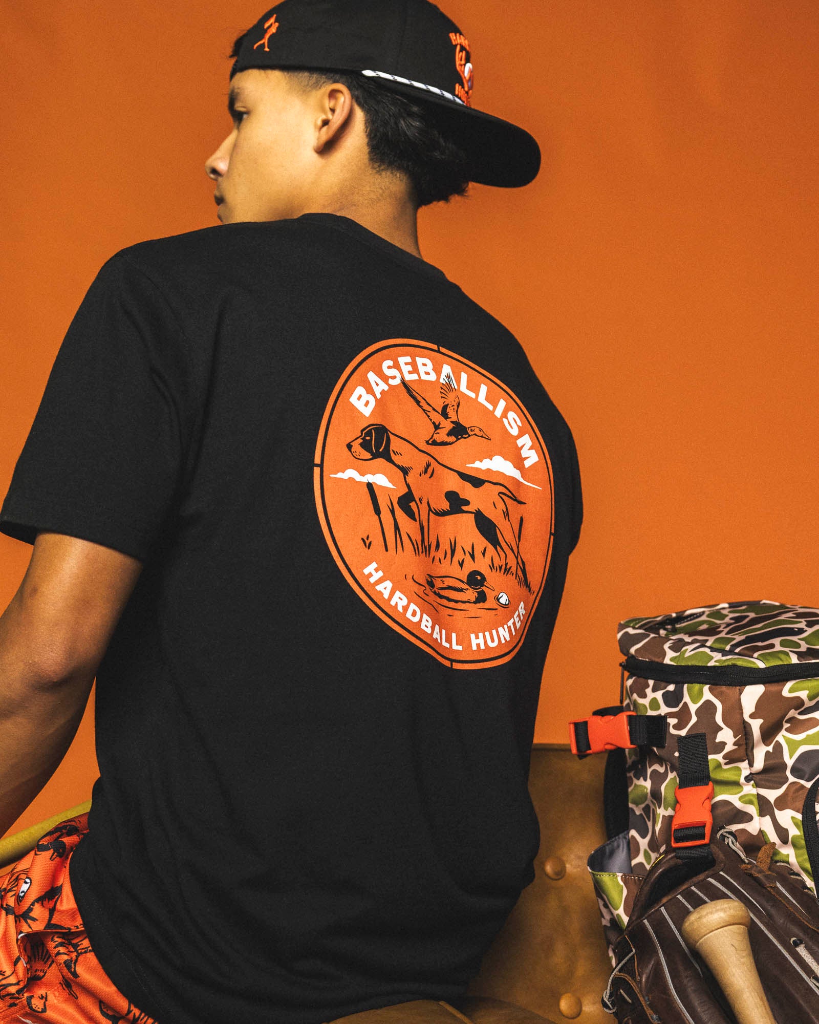 Hardball Hunter Antlers T-Shirt (Black) - Youth