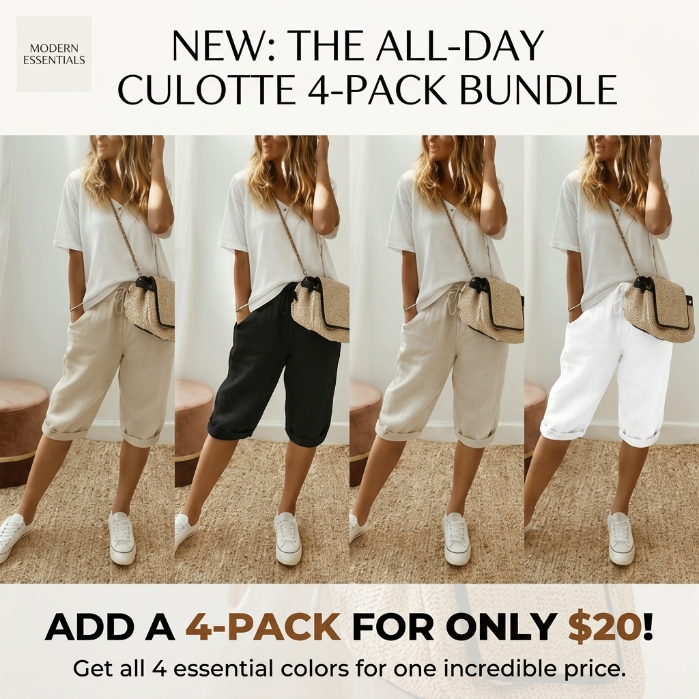 👖 LIMITED-TIME 90% OFF! ✨ Women's Cotton Linen Capris – Loose, Cropped, Rolled Cuff, Pockets 🌿
