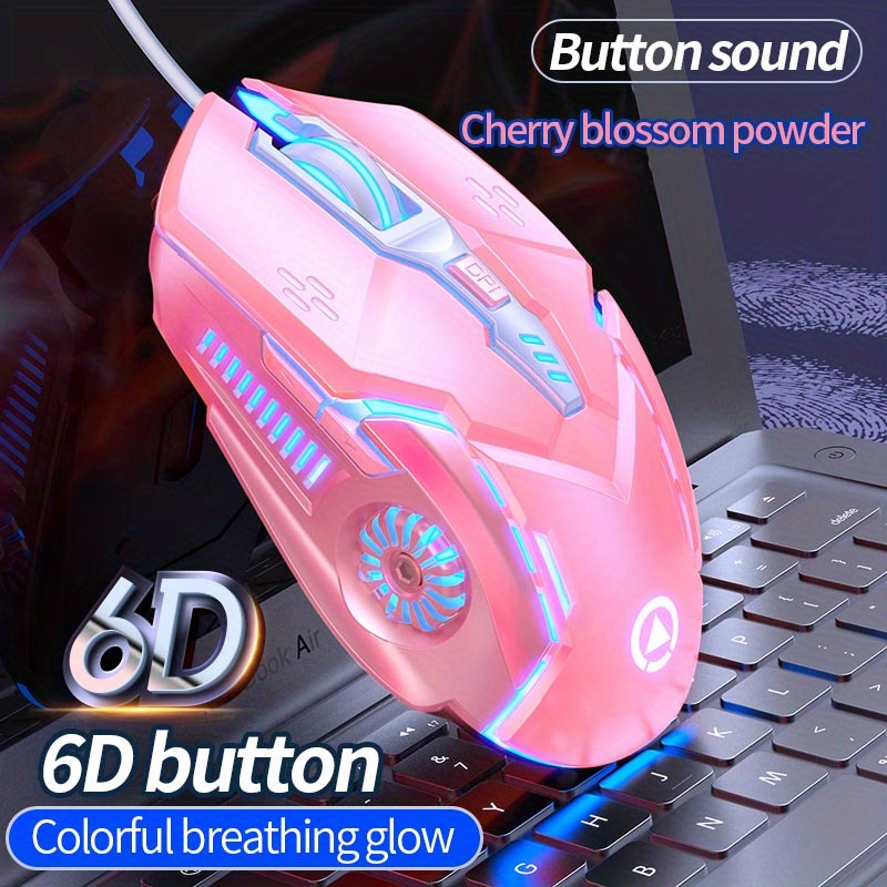 RGB Wired Gaming Mouse With Silent Clicks
