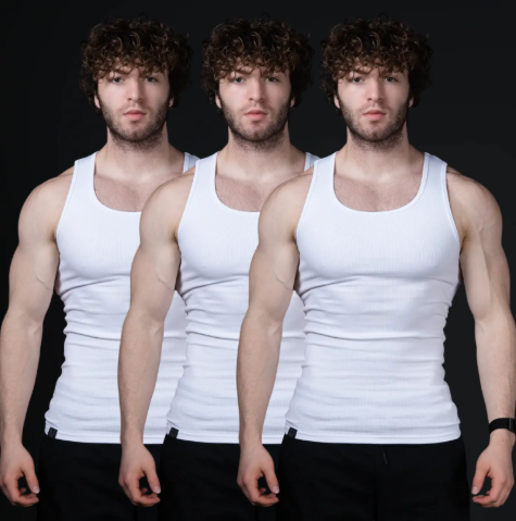 Men's Sleeveless Stretch Tank Top- TRUE TO SIZE
