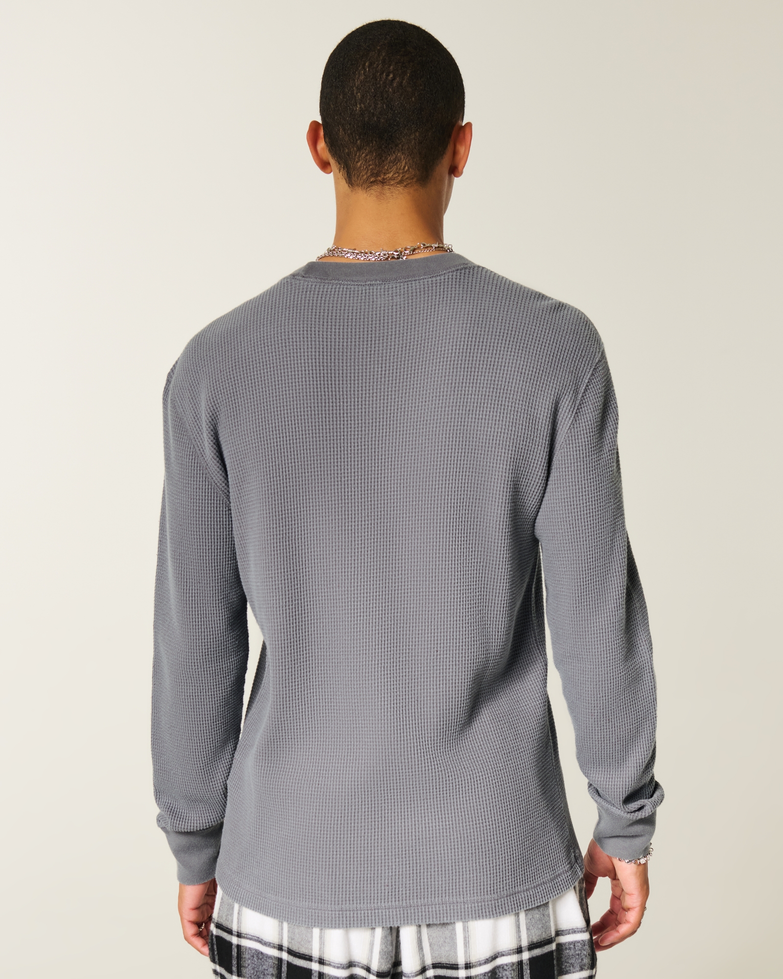Relaxed Thermal Long-Sleeve Camo Crew Shirt