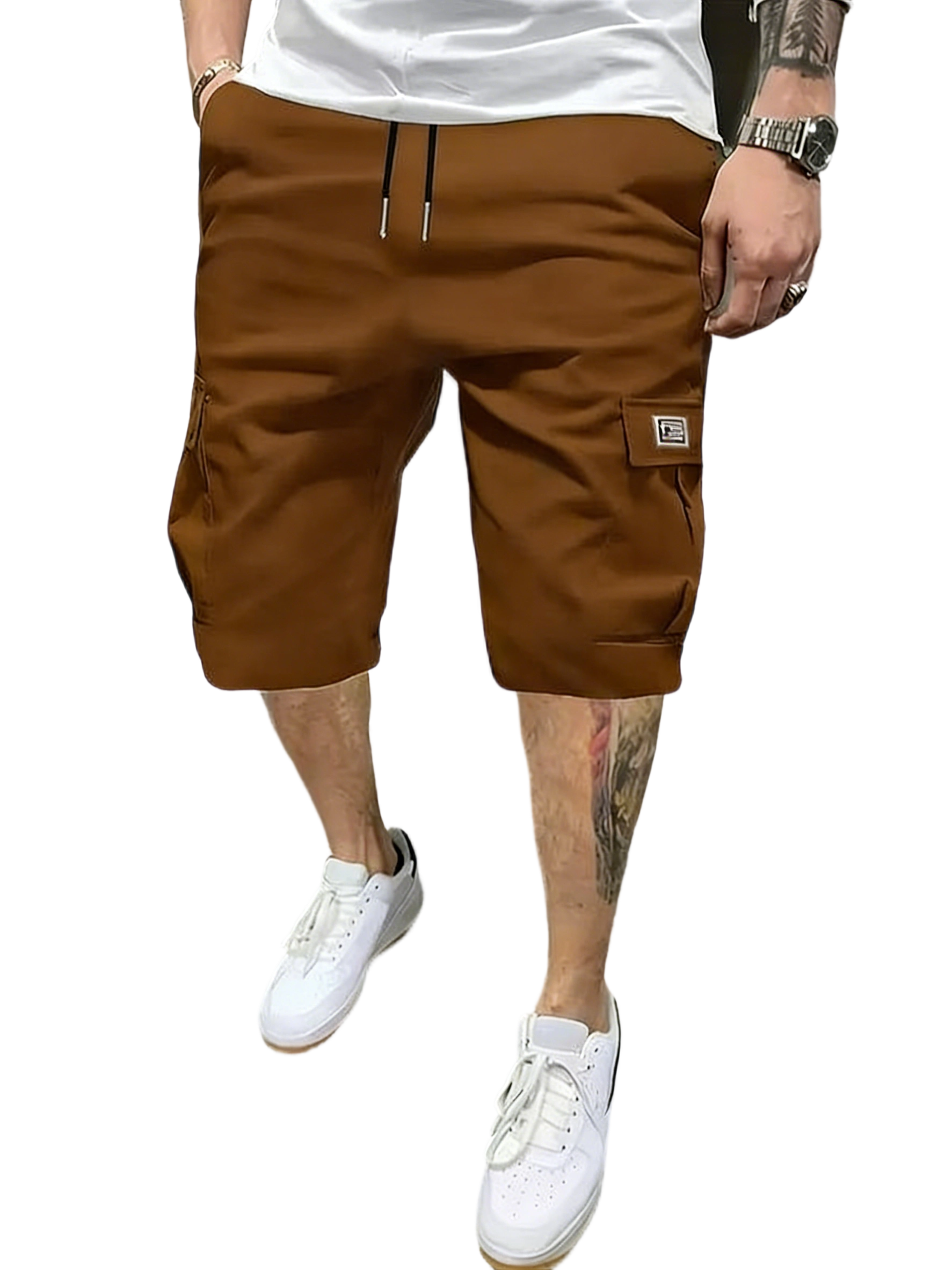 Men’s 8-Piece Shorts Set – Angled Cargo Pockets – Versatile Casual Wear – Everyday Use