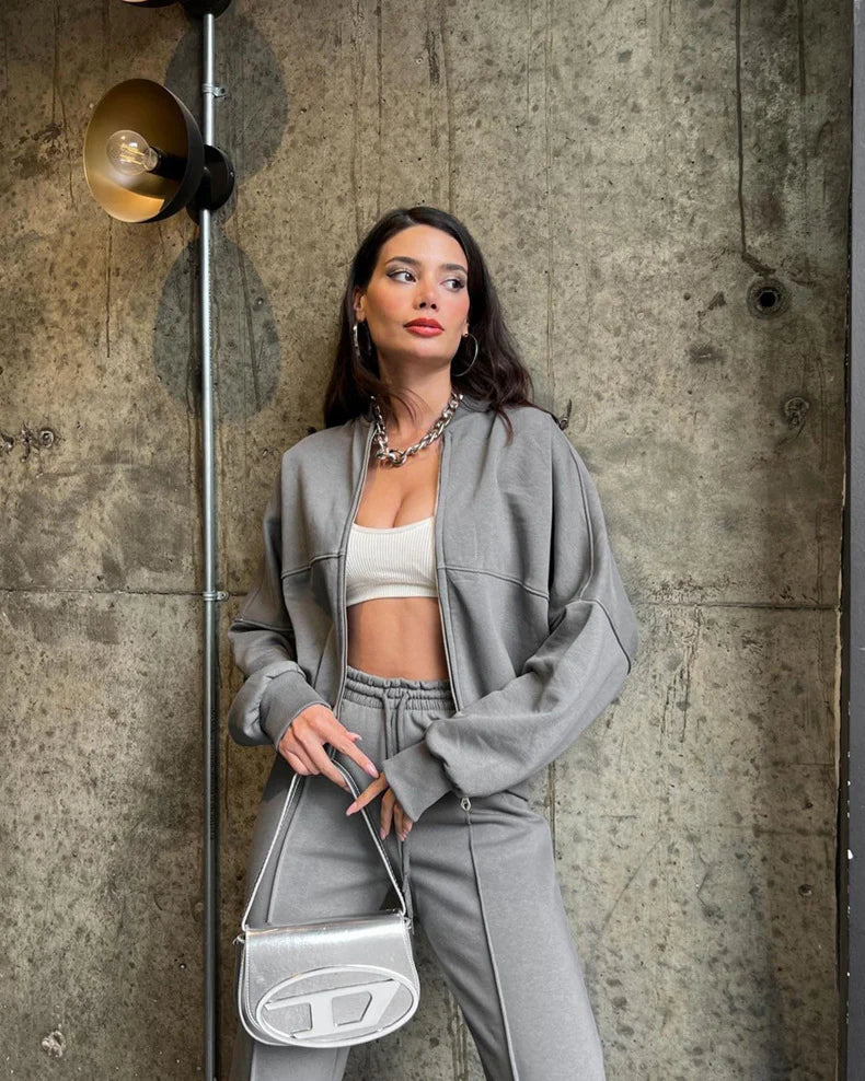 ELARIS | Ensemble Décontracté A Cardigan
