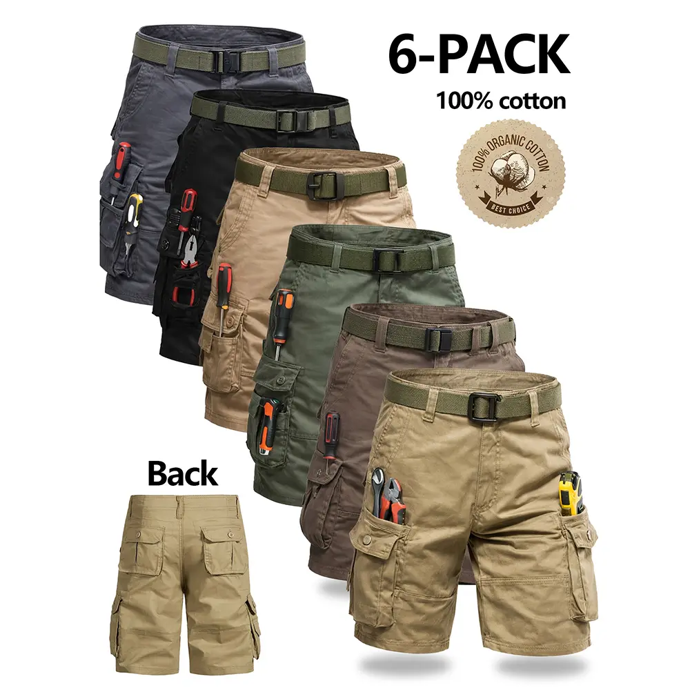 Men’s Shorts With Multifunctional Pockets