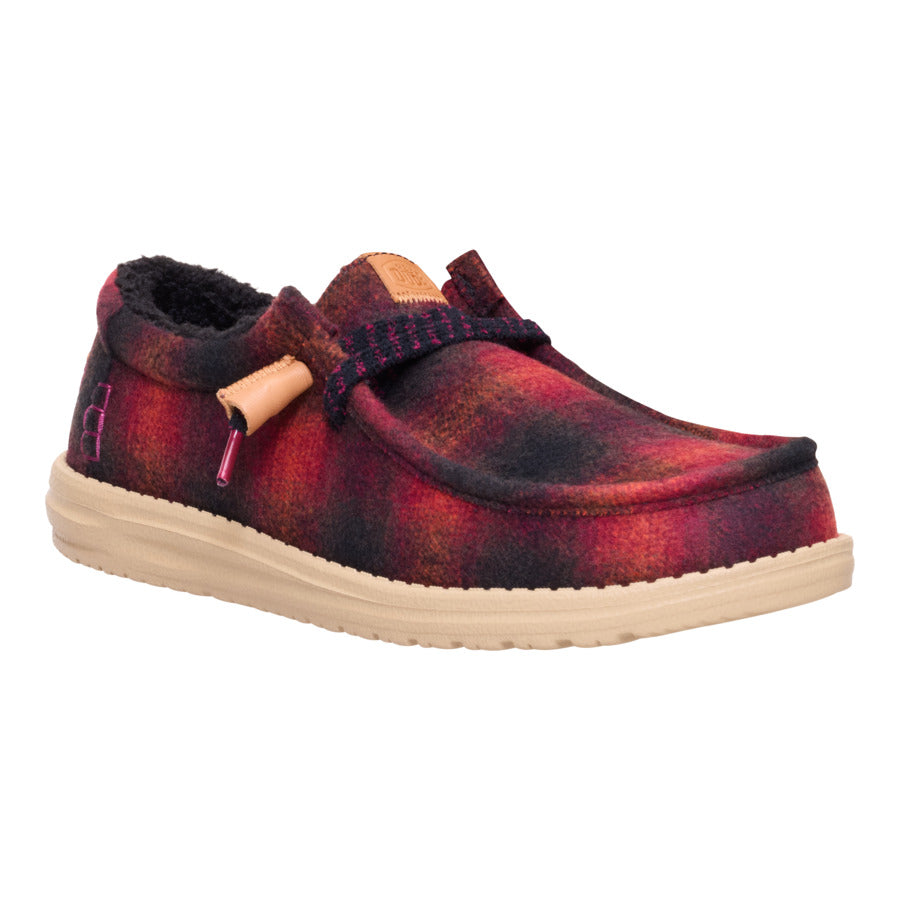 Wally Cozy Plaid - Red Plaid/Black
