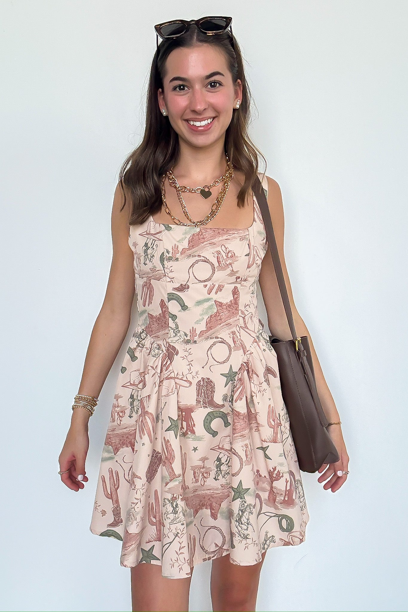 Western Print Dress