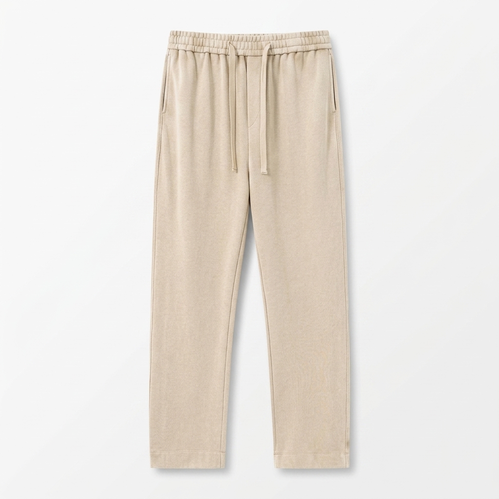 Unisex 4-Pack Acid Wash Cotton Sweatpants – Solid Color Athletic Casual All-Season Bottoms