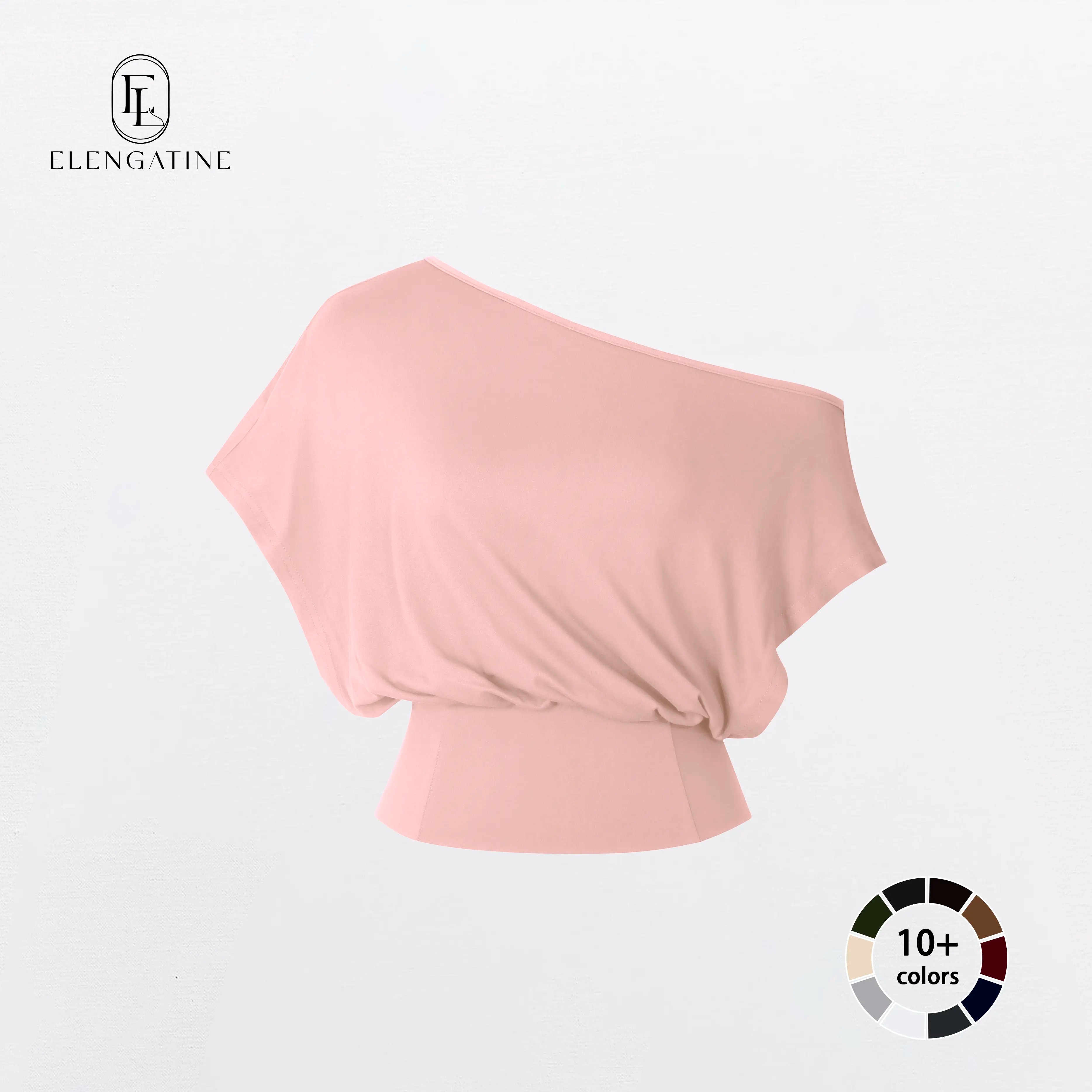 This Week's Special Price✨Women's One Shoulder Y2K Crop Top - Soft Stretchy Slim Fit Short Sleeve Casual Going Out Tee💥