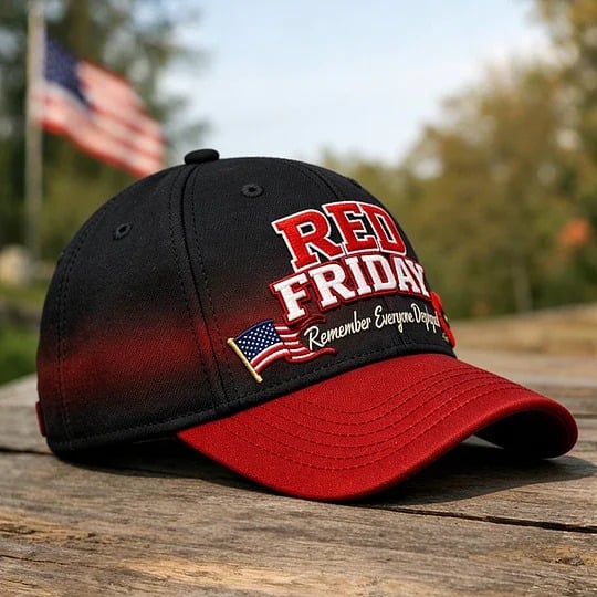 Red Friday Print Casual Hat (Unisex)