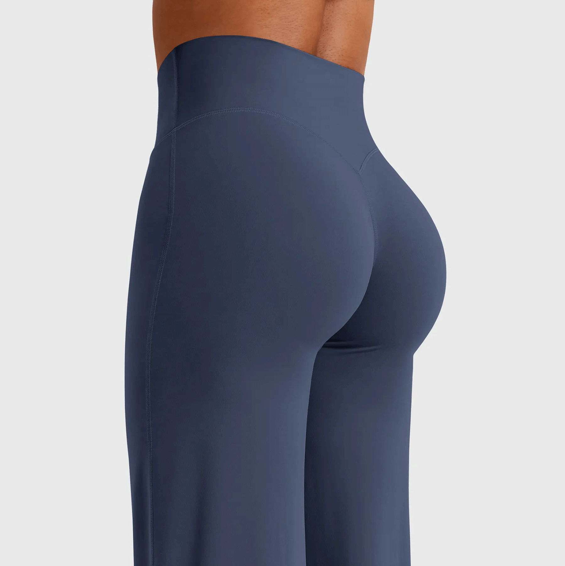 Leggings High-Waist Straight-Leg No Front Seam Buttery Soft Gym Yoga Pants for Women Fitness Tights